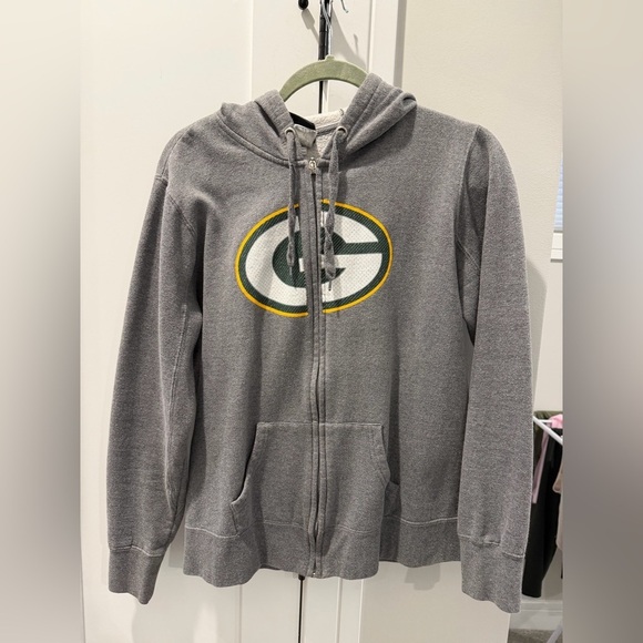 NFL Jackets & Blazers - NFL Team Green Bay Packers Gray Women's Team Apparel Hoodie Medium